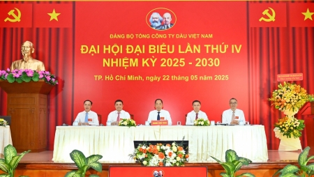 Đảng bộ Tổng công ty Dầu Việt Nam tổ chức thành công Đại hội Đại biểu lần thứ IV, nhiệm kỳ 2025-2030