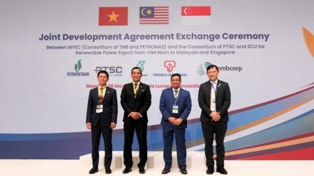 PTSC, MYEC và Sembcorp thiết lập hợp tác chiến lược về điện tái tạo xuyên biên giới