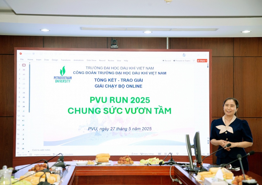 Công đoàn PVU tổng kết và trao giải Giải chạy online “PVU RUN 2025 - Chung sức vươn tầm”