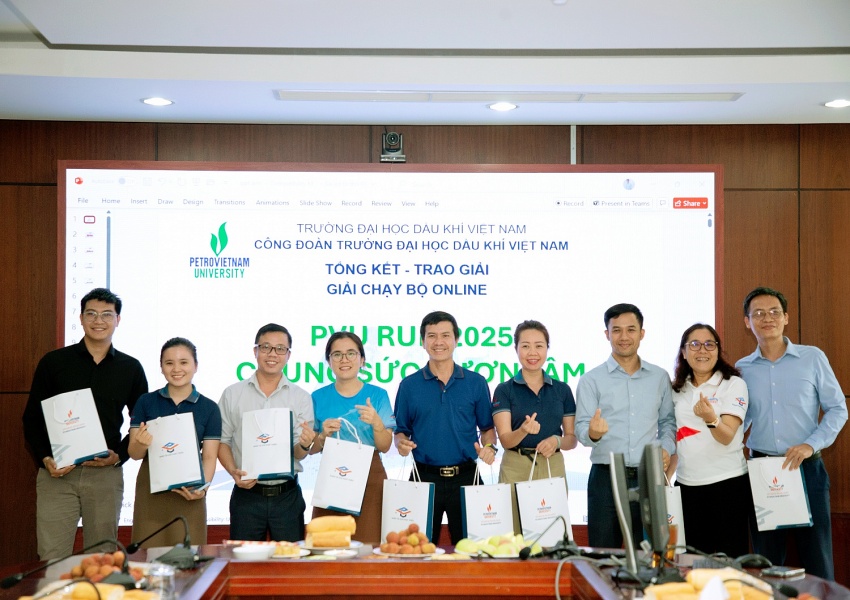 Công đoàn PVU tổng kết và trao giải Giải chạy online “PVU RUN 2025 - Chung sức vươn tầm”