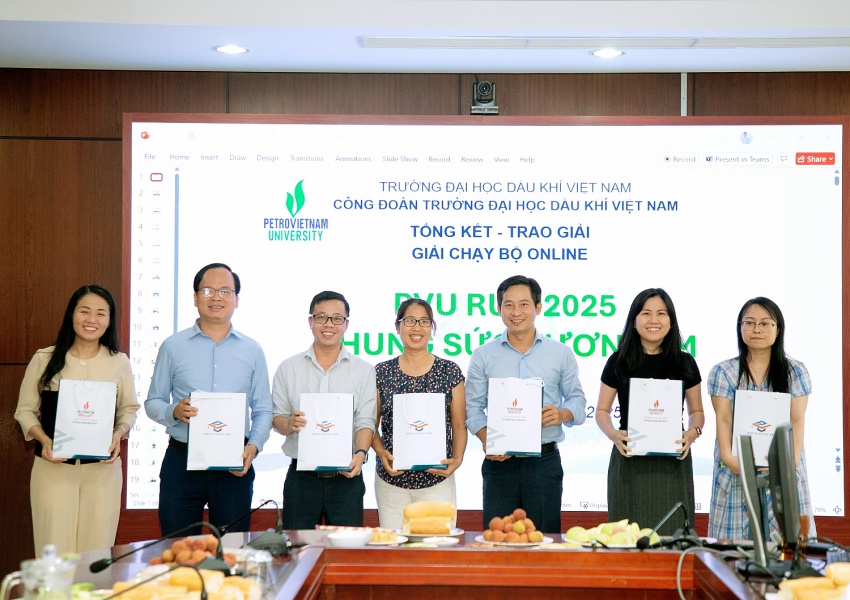 Công đoàn PVU tổng kết và trao giải Giải chạy online “PVU RUN 2025 - Chung sức vươn tầm”
