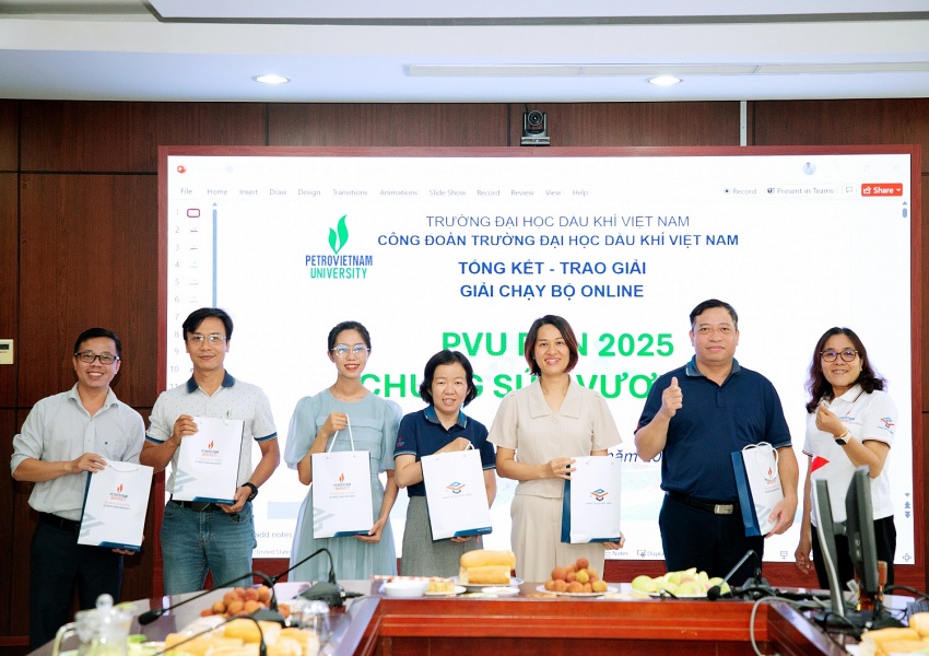 Công đoàn PVU tổng kết và trao giải Giải chạy online “PVU RUN 2025 - Chung sức vươn tầm”