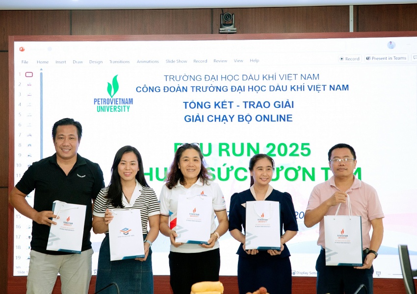 Công đoàn PVU tổng kết và trao giải Giải chạy online “PVU RUN 2025 - Chung sức vươn tầm”