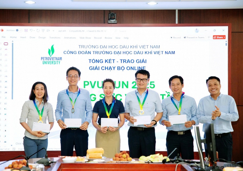 Công đoàn PVU tổng kết và trao giải Giải chạy online “PVU RUN 2025 - Chung sức vươn tầm”