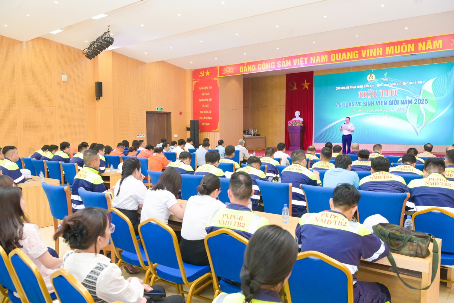 Sôi nổi Hội thi An toàn Vệ sinh viên giỏi 2025 tại NMNĐ Thái Bình 2