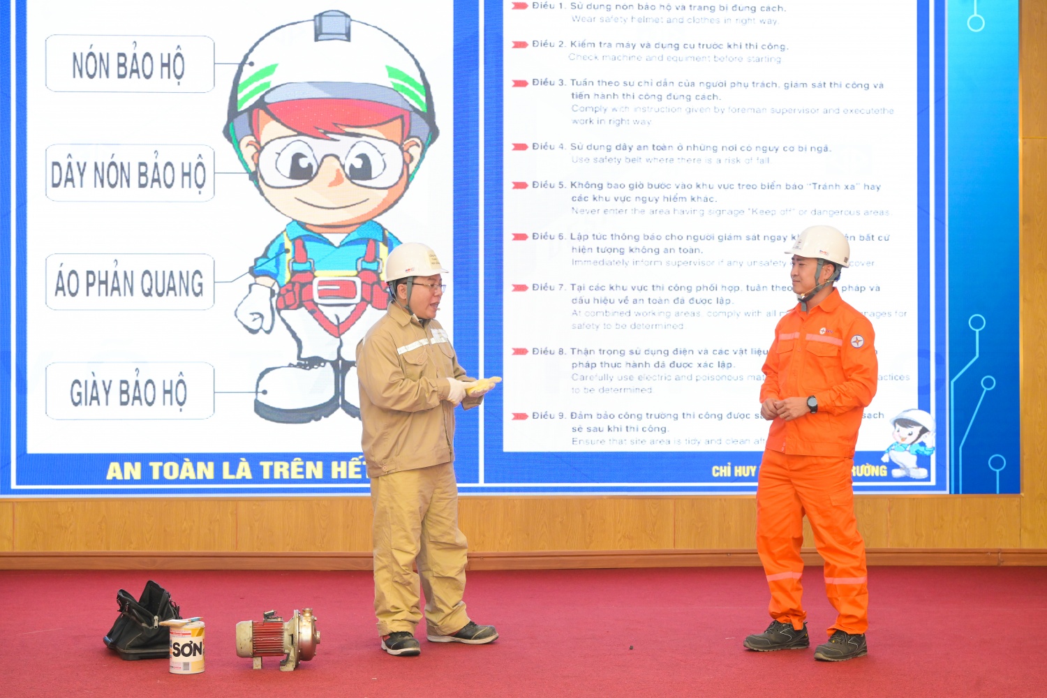 Sôi nổi Hội thi An toàn Vệ sinh viên giỏi 2025 tại NMNĐ Thái Bình 2