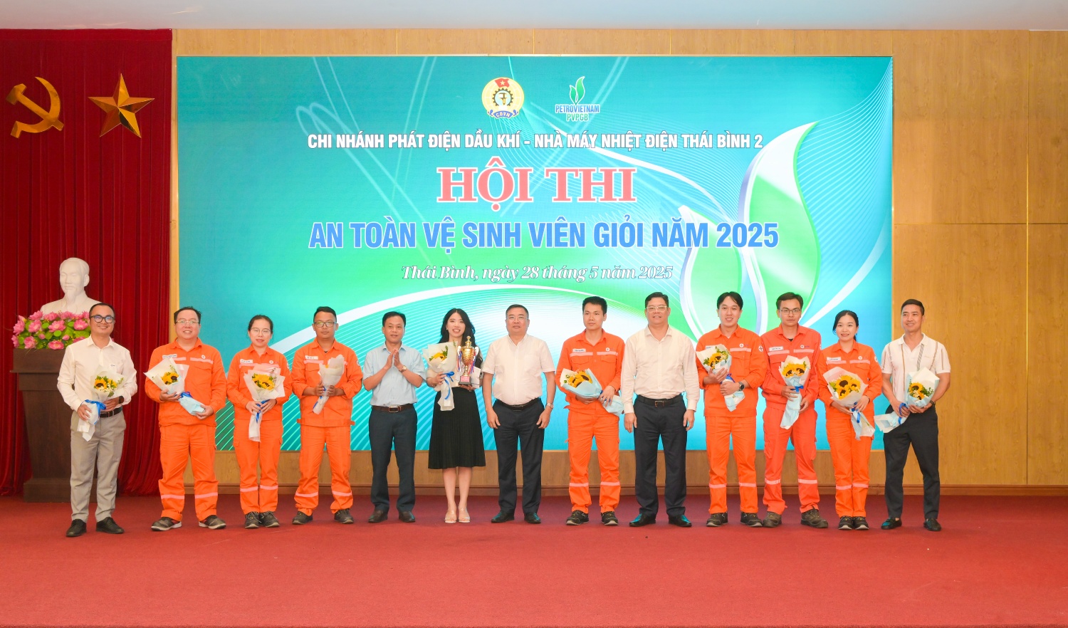 Sôi nổi Hội thi An toàn Vệ sinh viên giỏi 2025 tại NMNĐ Thái Bình 2