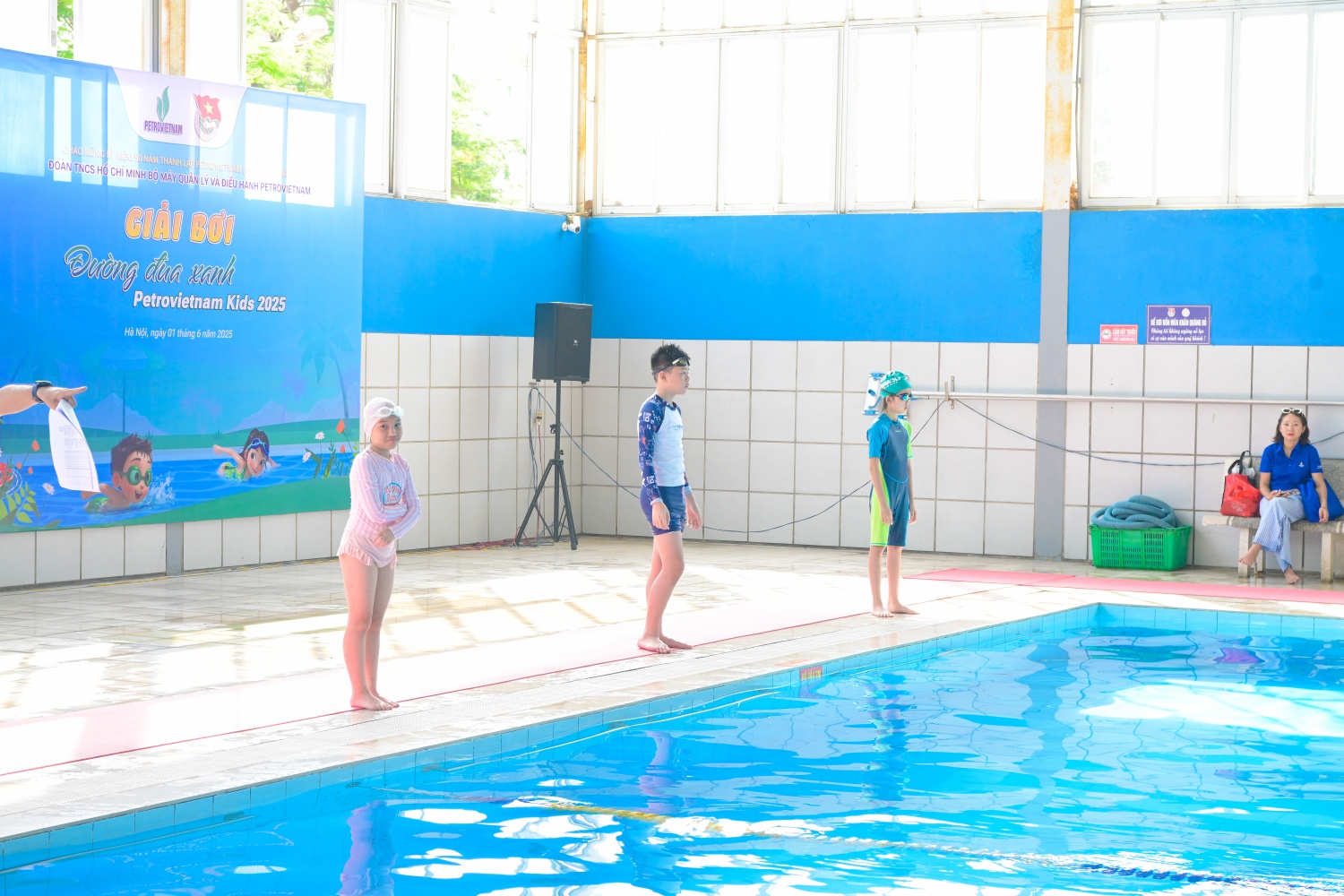 Sôi nổi Giải bơi thiếu nhi “Đường đua xanh – Petrovietnam Kids 2025”.