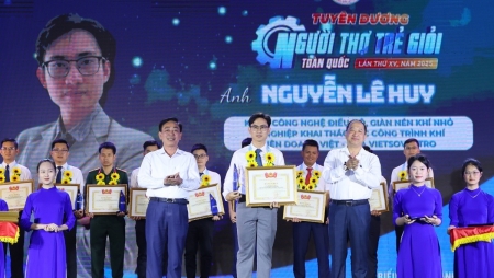 Tự hào tuổi trẻ Vietsovpetro được vinh danh “Người thợ trẻ giỏi” toàn quốc lần thứ XV năm 2025