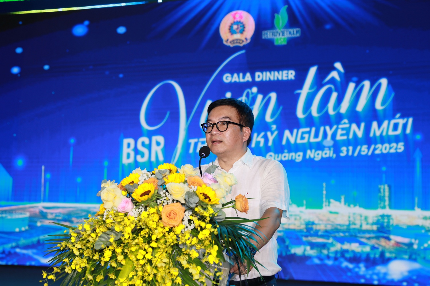 Nguyễn Việt Thắng - Tổng Giám đốc BSR phát biểu tại chương trình kỷ niệm 18 năm Ngày truyền thống BSR.