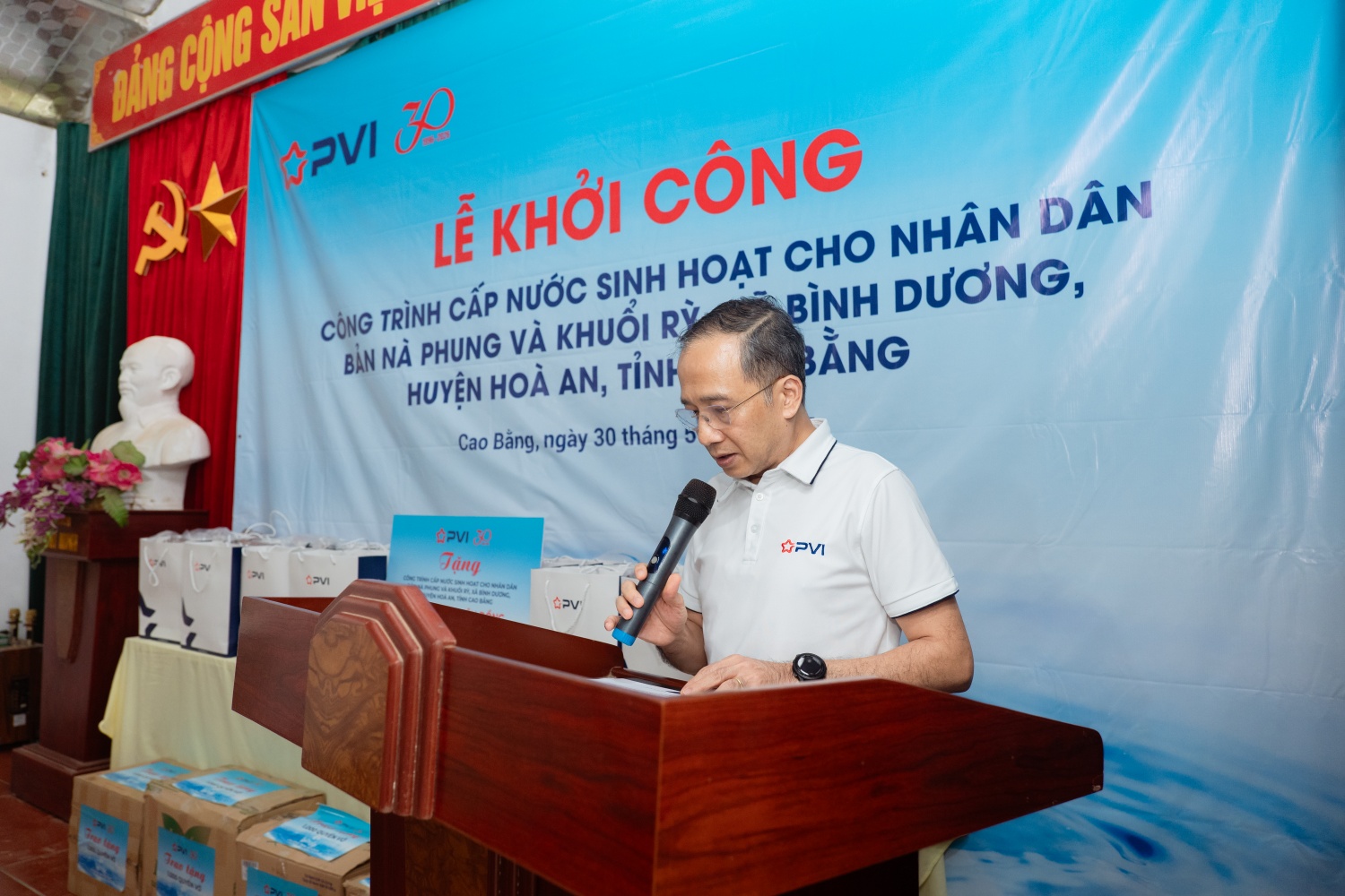 Ông Dương Thanh Danh Francois – Phó Chủ tịch TT HĐQT PVI phát biểu tại buổi lễ