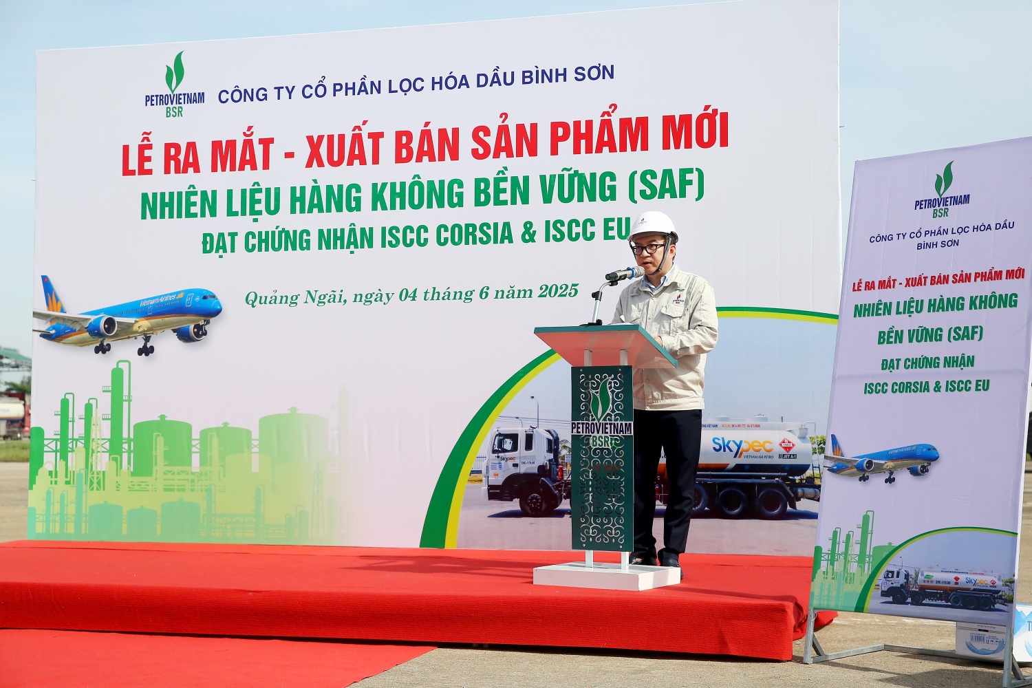 Ông Nguyễn Việt Thắng - Tổng Giám đốc BSR khẳng định quyết tâm thương mại hóa SAF, góp phần vào chiến lược chuyển dịch năng lượng quốc gia.