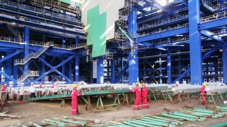 Dự án NMNĐ Long Phú 1: Tăng tốc lắp đặt lò hơi, hướng tới phát điện vào năm 2027
