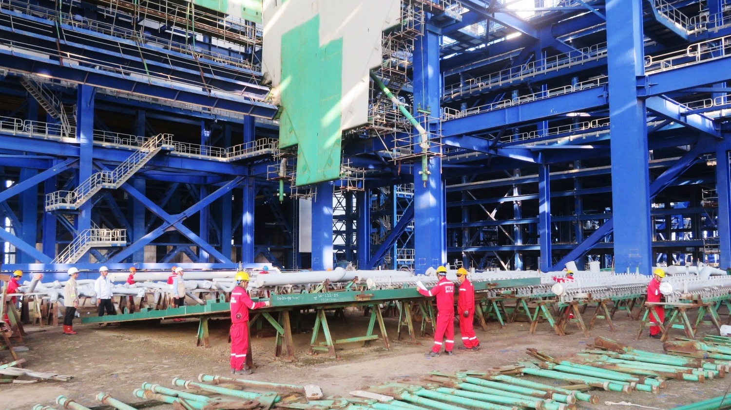 Dự án NMNĐ Long Phú 1: Tăng tốc lắp đặt lò hơi, hướng tới phát điện vào năm 2027