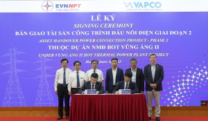 EVNNPT tiếp nhận tài sản - Công trình đấu nối điện thuộc Dự án Nhà máy nhiệt điện BOT Vũng Áng II
