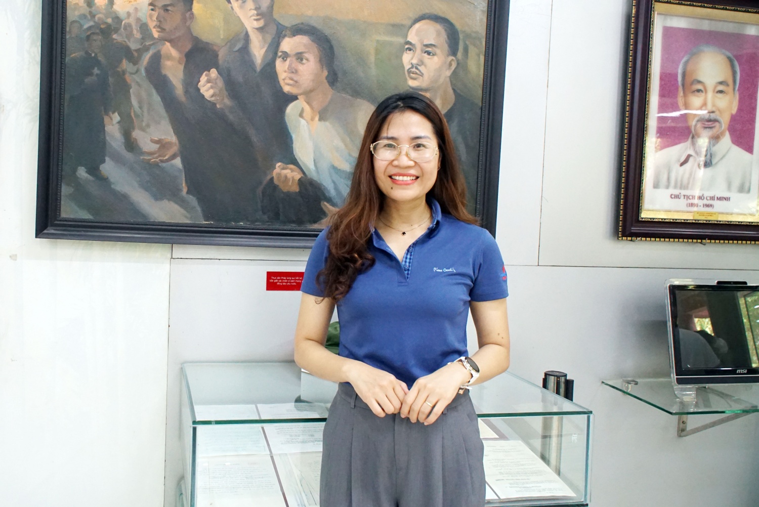 Lớp Bồi dưỡng lý luận chính trị dành cho đảng viên mới khu vực TP HCM học tập thực tế tại Khu di tích Ngã Ba Giồng