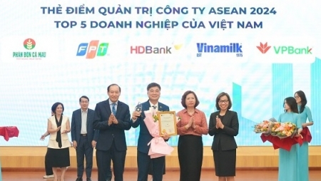 PVCFC được vinh danh Top 5 doanh nghiệp niêm yết Việt Nam có điểm quản trị cao nhất