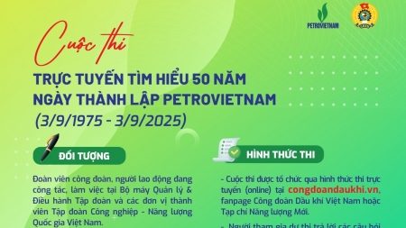 CĐ DKVN phát động Cuộc thi trực tuyến tìm hiểu 50 năm thành lập Petrovietnam