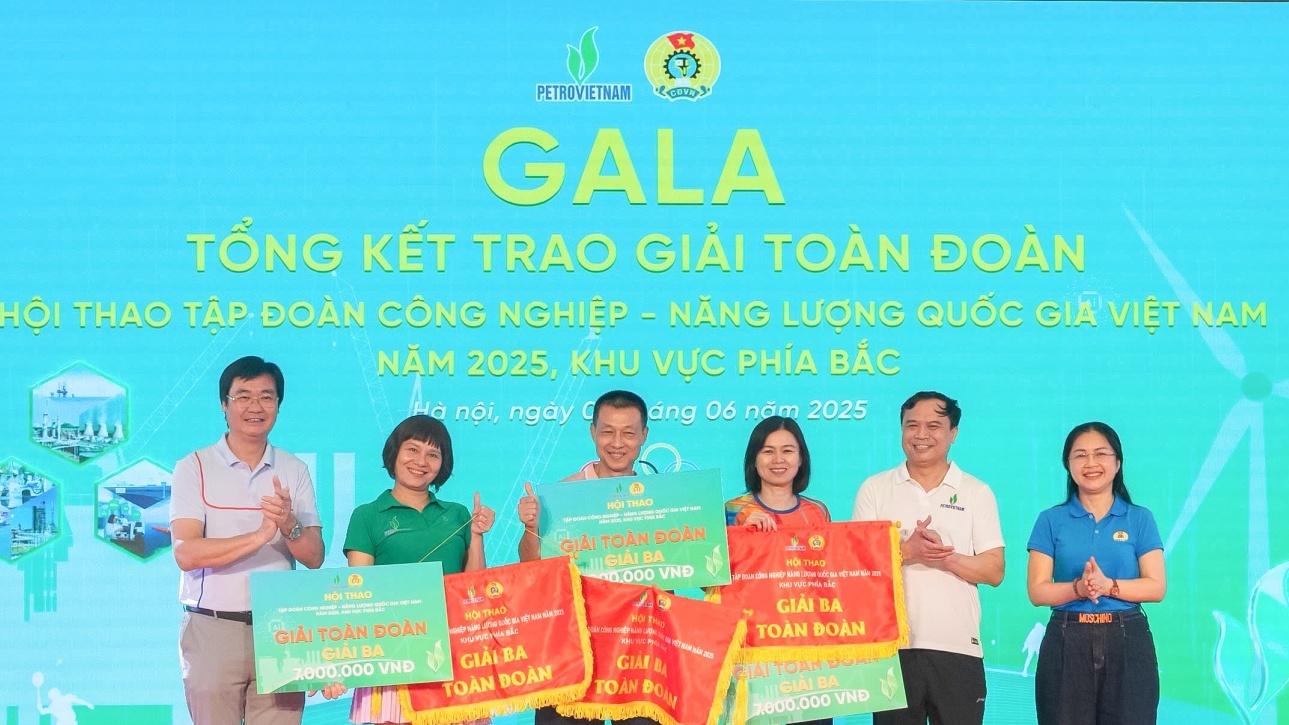 Đoàn PV Power đạt nhiều thành tích ấn tượng tại Hội thao Petrovietnam khu vực phía Bắc năm 2025