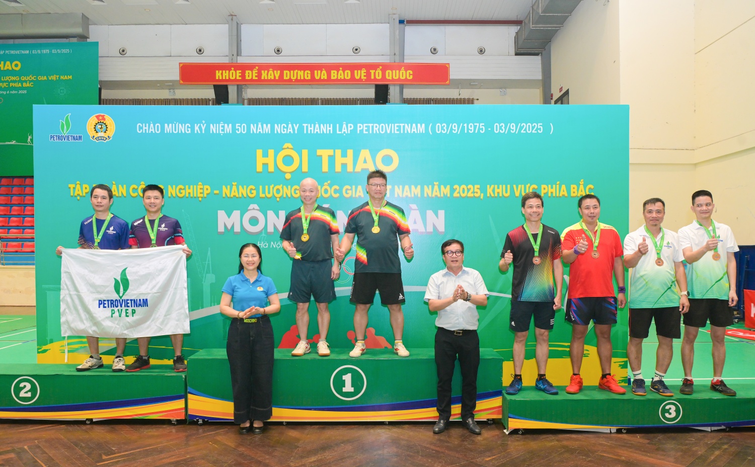 Đoàn thể thao PVNDB thi đấu hết mình tại Hội thao Petrovietnam 2025 khu vực phía Bắc