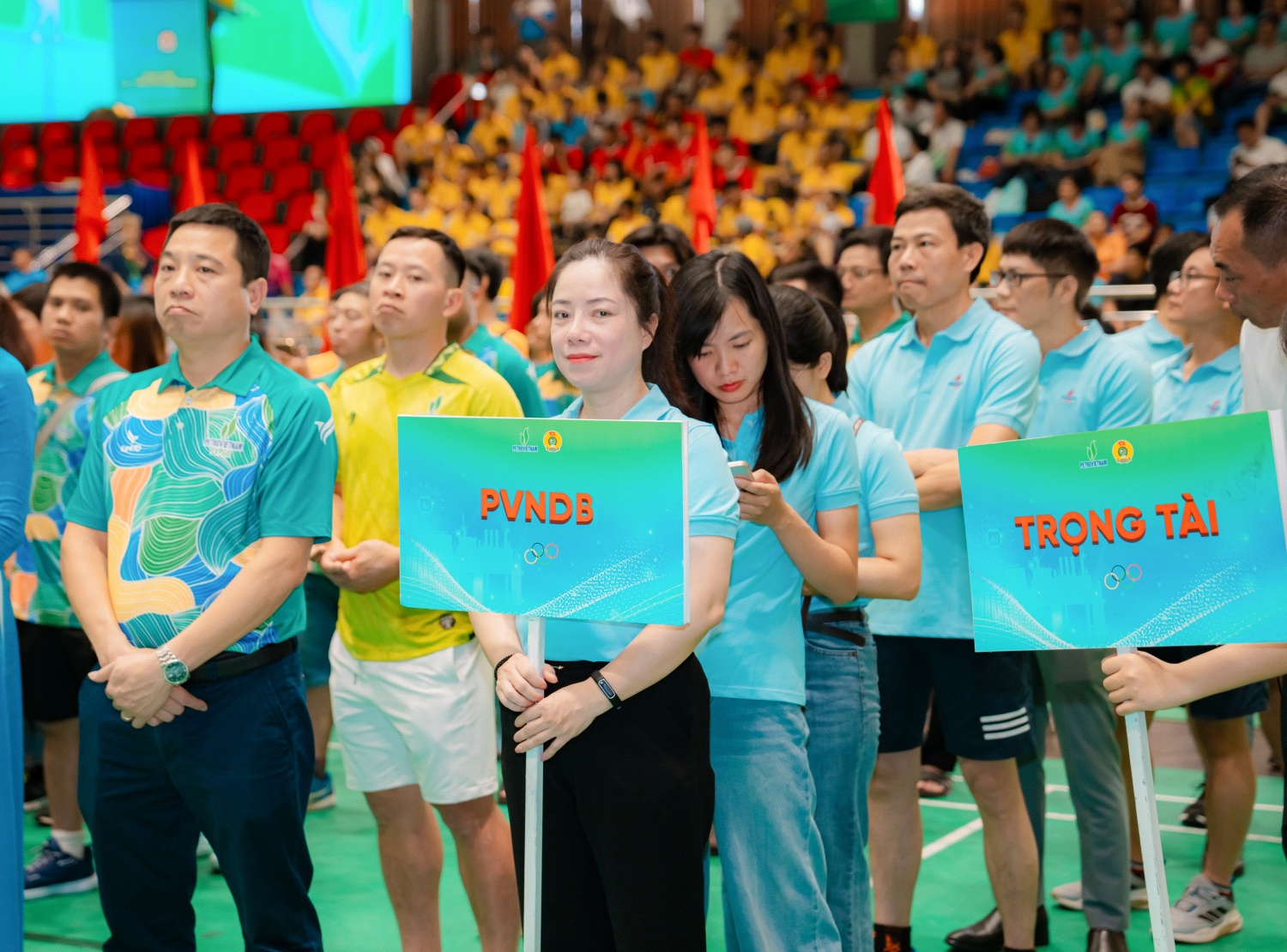 Đoàn thể thao PVNDB thi đấu hết mình tại Hội thao Petrovietnam 2025 khu vực phía Bắc
