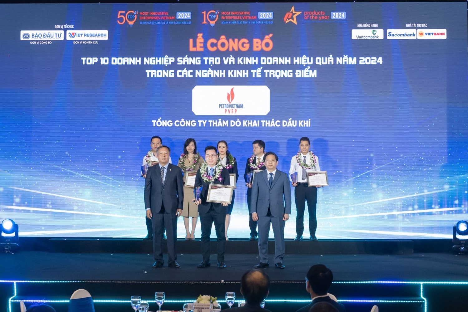 PVEP được vinh danh Top 10 Doanh nghiệp sáng tạo và kinh doanh hiệu quả trong các ngành kinh tế trọng điểm năm 2024.