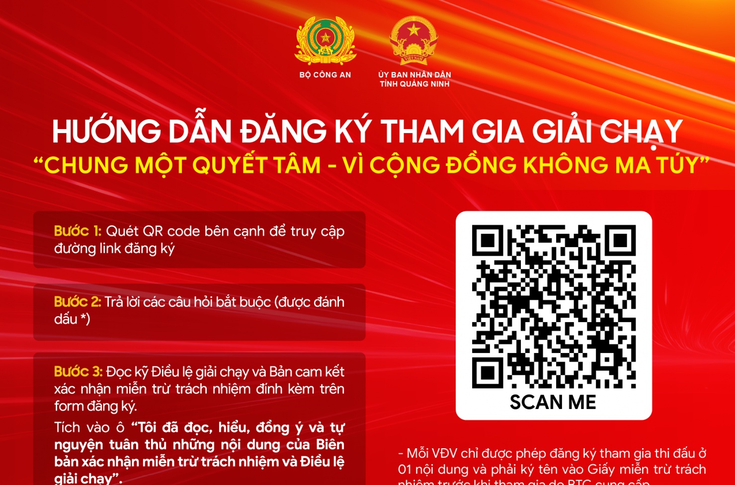 Phát động giải chạy “Chung một quyết tâm - Vì cộng đồng không ma túy”