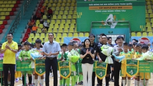 Khai mạc Giải bóng đá U11, U13 toàn quốc: Gần 300 cầu thủ tranh tài sôi nổi tại Bà Rịa - Vũng Tàu