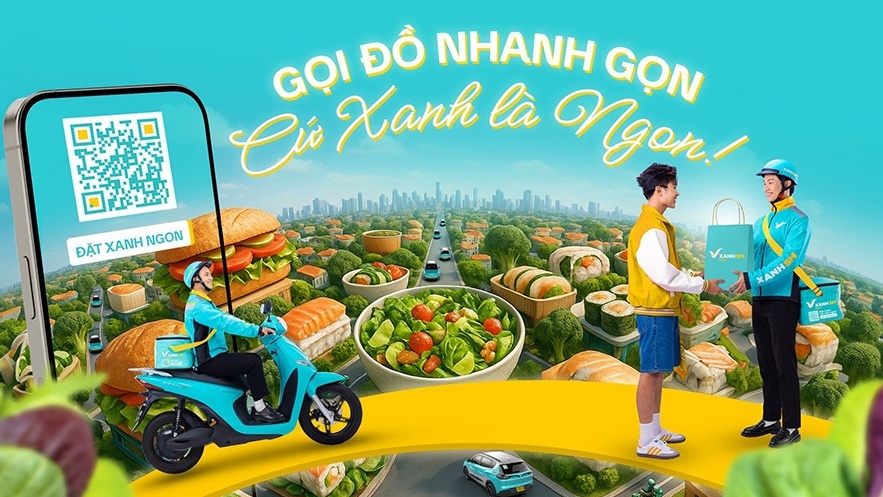 Ra mắt dịch vụ giao đồ ăn - Xanh SM ngon