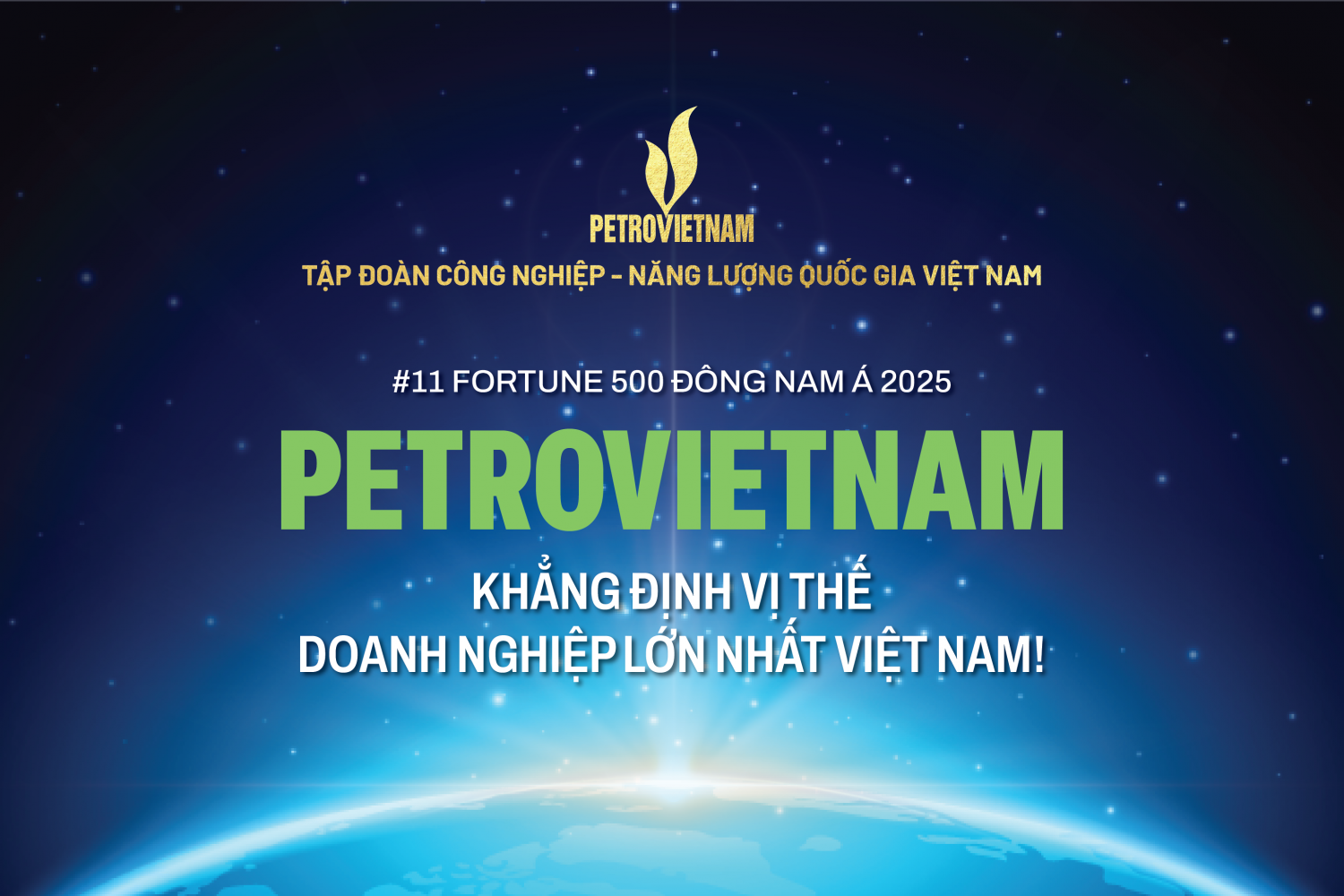 undefined Petrovietnam đứng vị trí 11 trong Bảng xếp hạng doanh nghiệp lớn nhất Đông Nam Á Fortune 500 SEA 2025