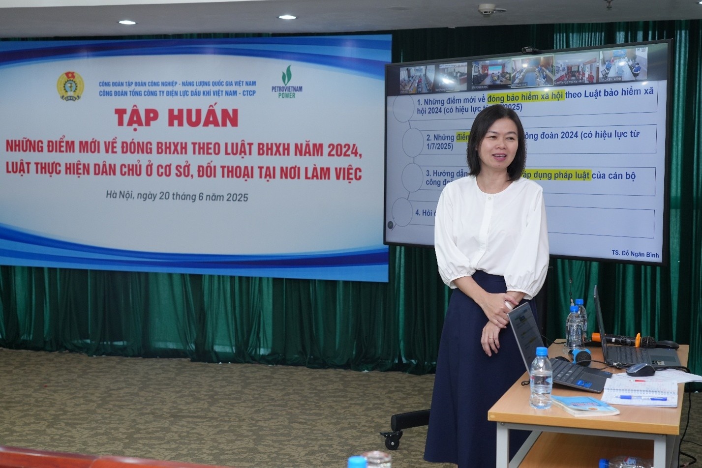Công đoàn PV Power tổ chức tập huấn về điều Luật sửa đổi và nâng cao kỹ năng cho cán bộ công đoàn cơ sở