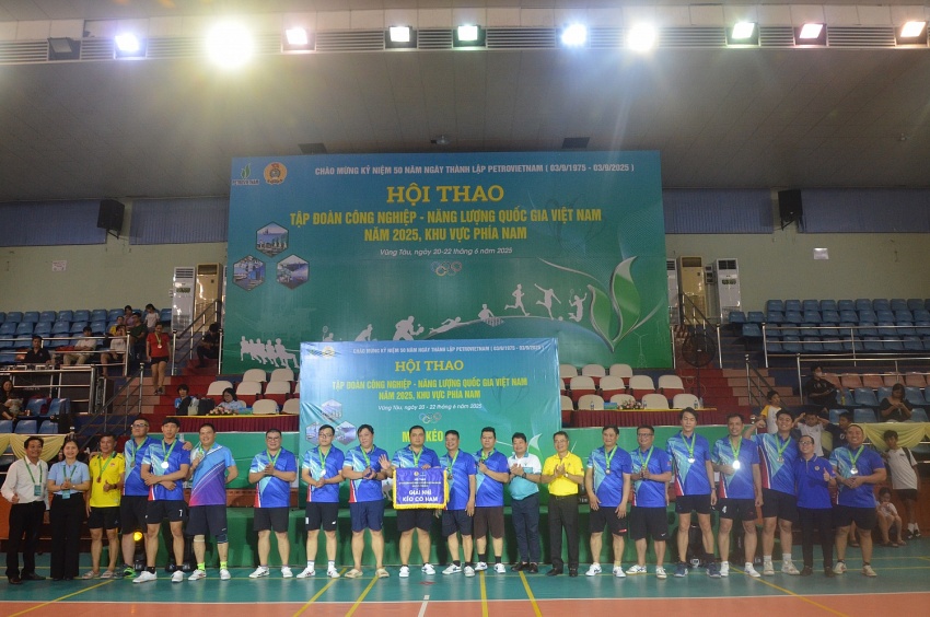 Rộn ràng không khí khai mạc Hội thao Petrovietnam khu vực phía Nam năm 2025