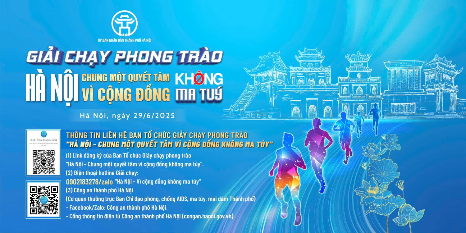 Chính thức mở link đăng ký Giải chạy "Vì cộng đồng không ma túy"
