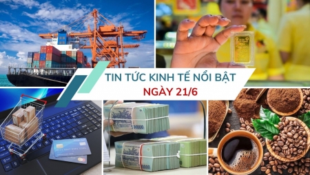 Tin tức kinh tế ngày 21/6: Kim ngạch xuất nhập khẩu 6 tháng đầu năm tăng trưởng 2 con số