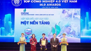 Petrovietnam được vinh danh Top 10 Doanh nghiệp Công nghiệp 4.0 Việt Nam năm 2025