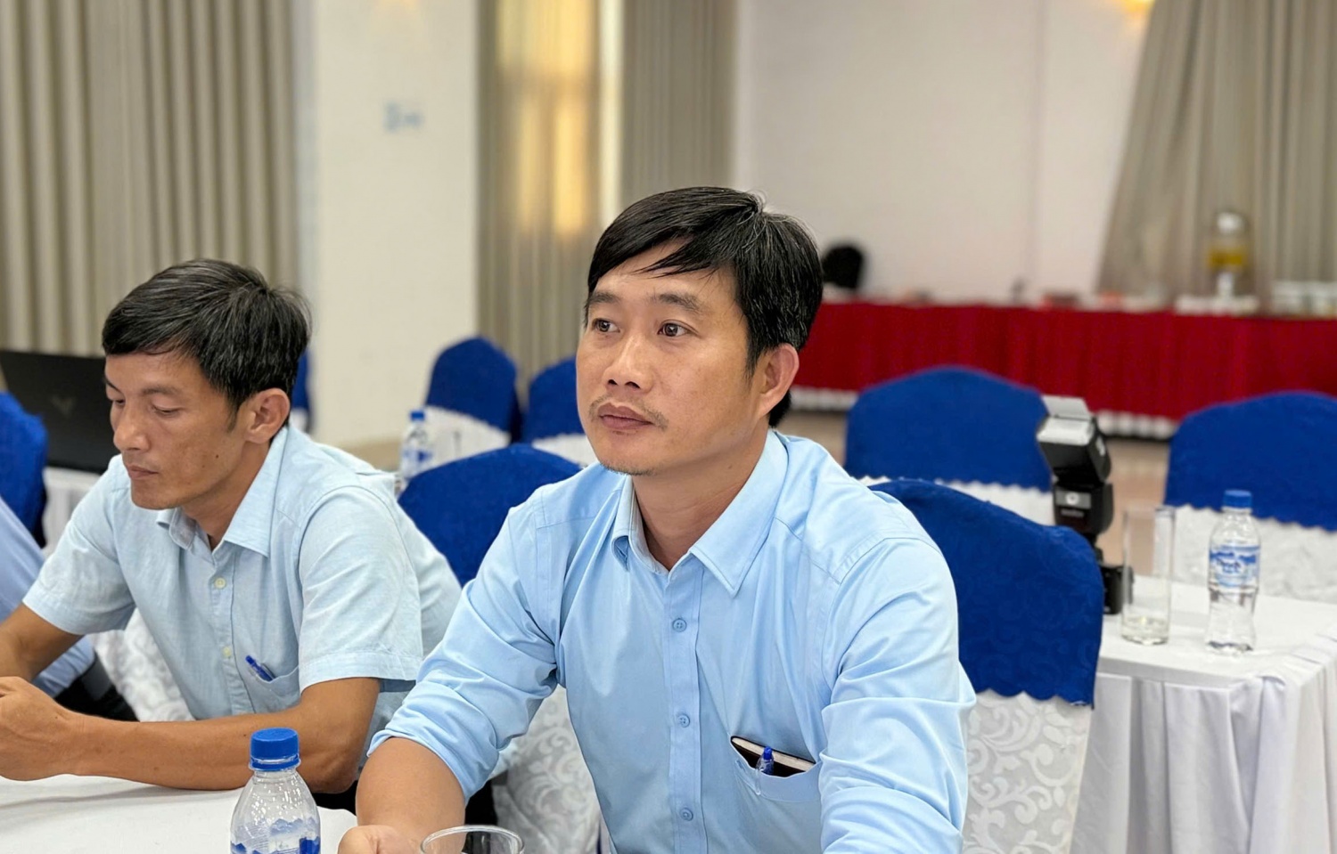 Học viên Đỗ Minh Vinh - Nhân viên vận hành Nhà máy thuỷ điện Đakđrinh cảm thấy vinh dự khi được tham gia lớp tập huấn đầy ý nghĩa.