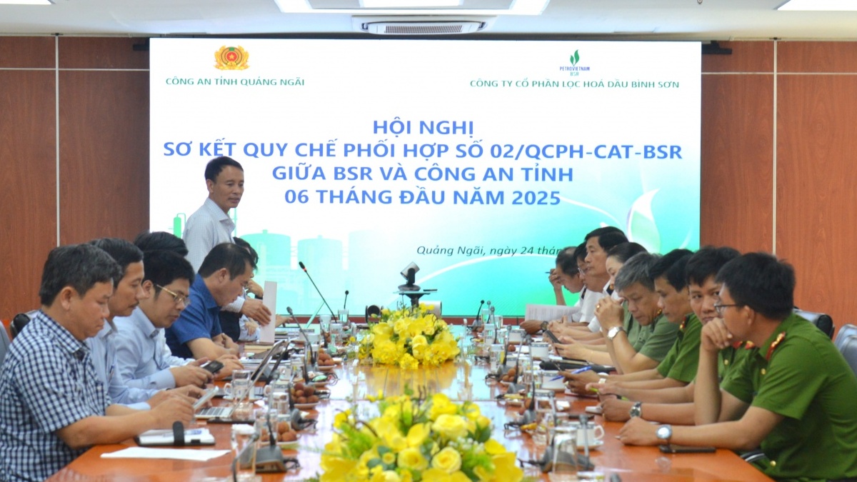 Công an tỉnh Quảng Ngãi và BSR tăng cường phối hợp đảm bảo an ninh, an toàn NMLD Dung Quất