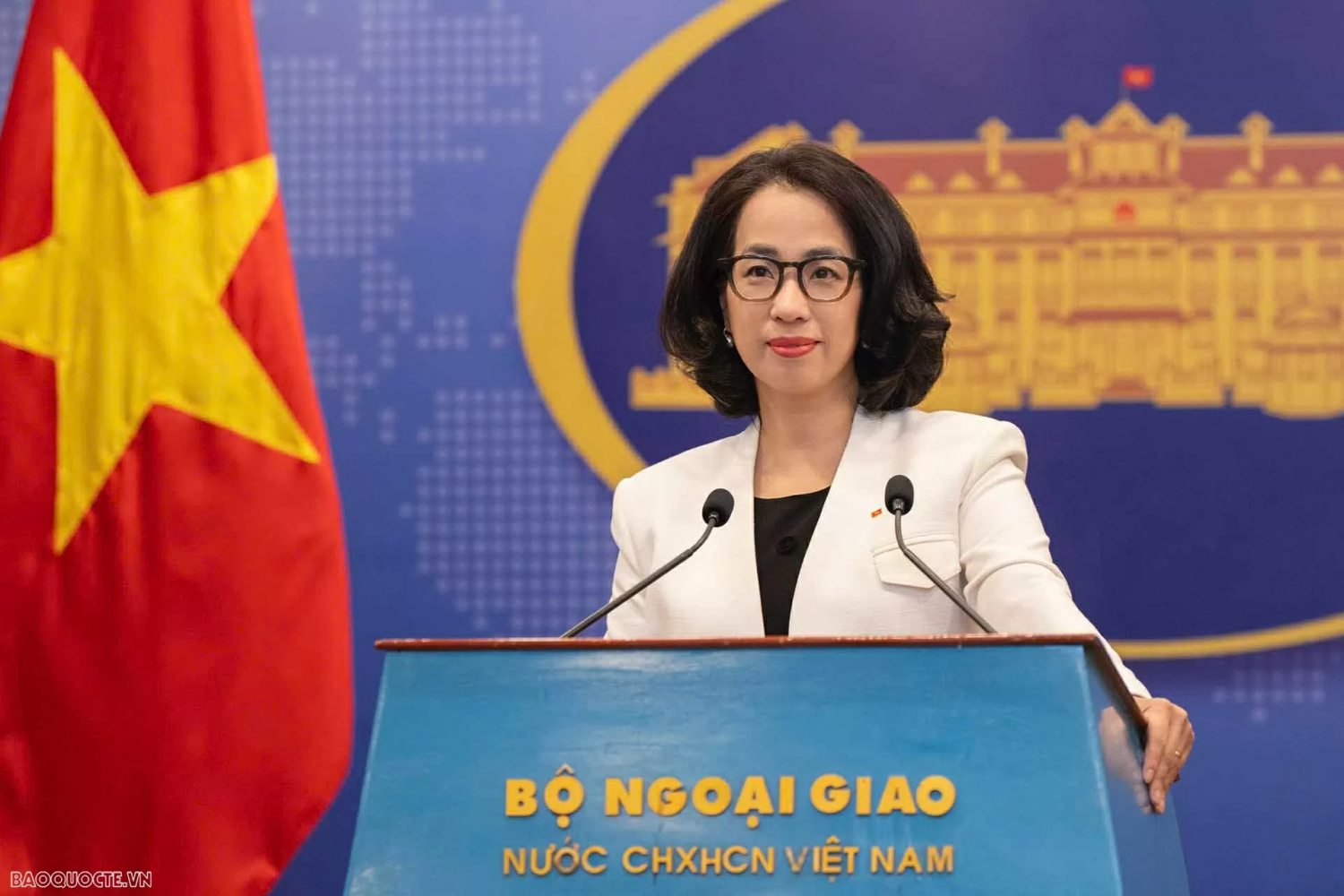 Người phát ngôn Bộ Ngoại giao Việt Nam Phạm Thu Hằng.