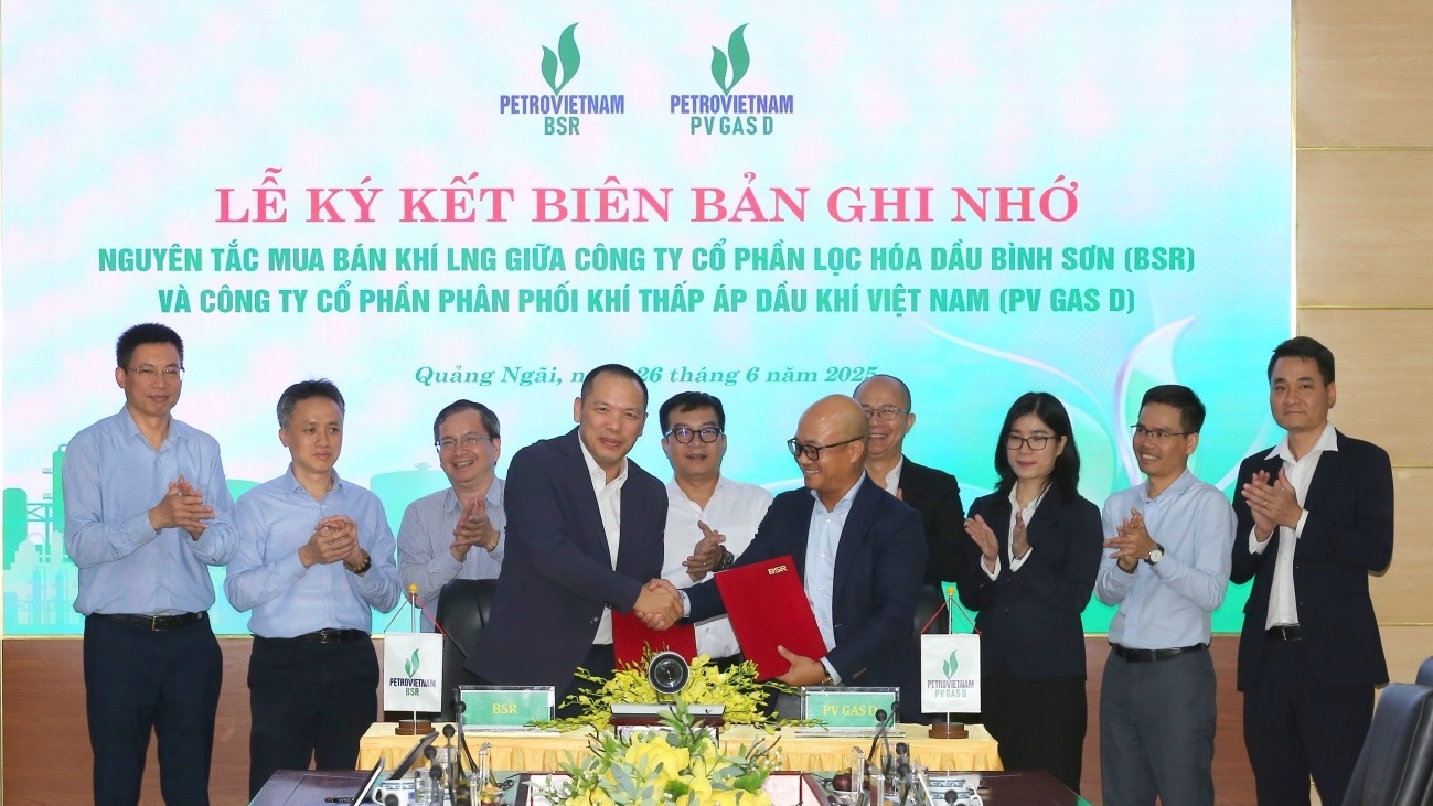 BSR và PV GAS D ký kết Biên bản ghi nhớ hợp tác về nguyên tắc mua bán khí LNG