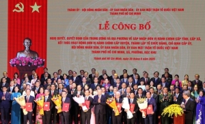 Tổng thuật: Công bố nghị quyết, quyết định sáp nhập đơn vị hành chính, chỉ định nhân sự trên cả nước