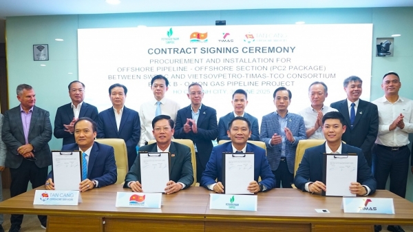 SWPOC ký hợp đồng 2 gói thầu PC biển tuyến ống Lô B – Ô Môn