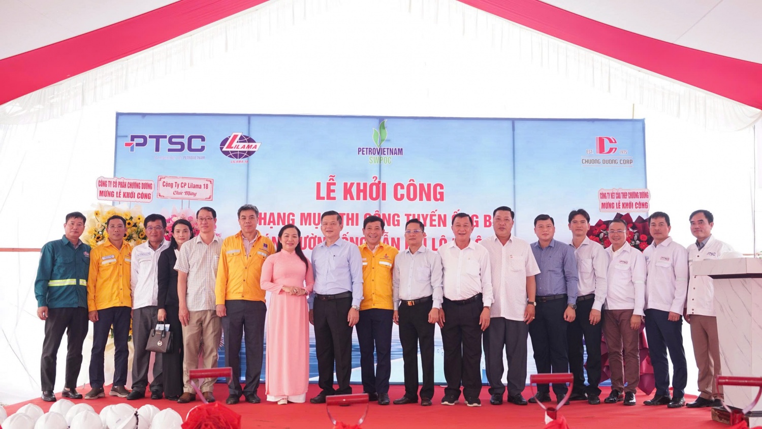 Khởi công hạng mục tuyến ống bờ dự án Đường ống dẫn khí Lô B - Ô Môn