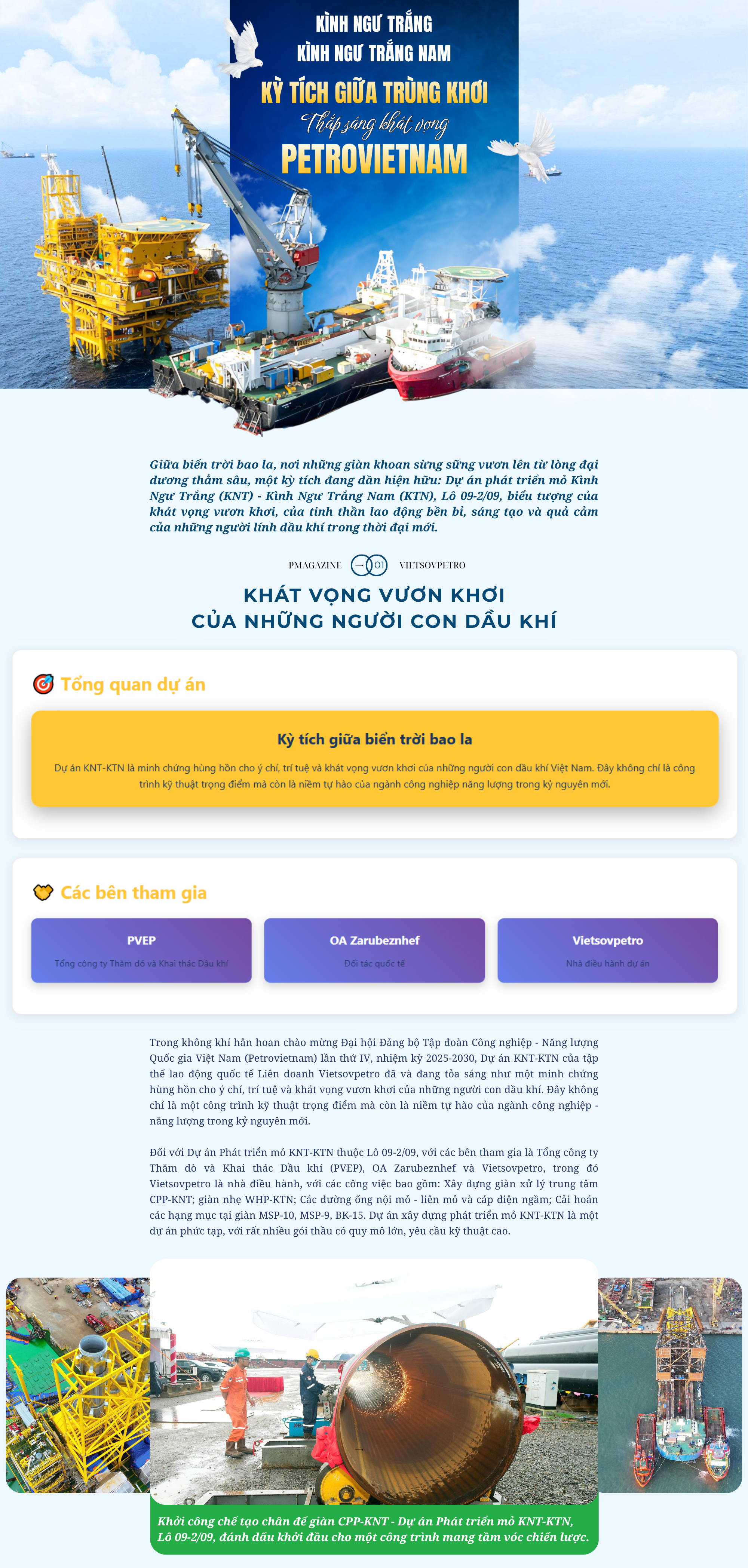 [P-Magazine] Kình Ngư Trắng - Kình Ngư Trắng Nam: Kỳ tích giữa trùng khơi, thắp sáng khát vọng Petrovietnam