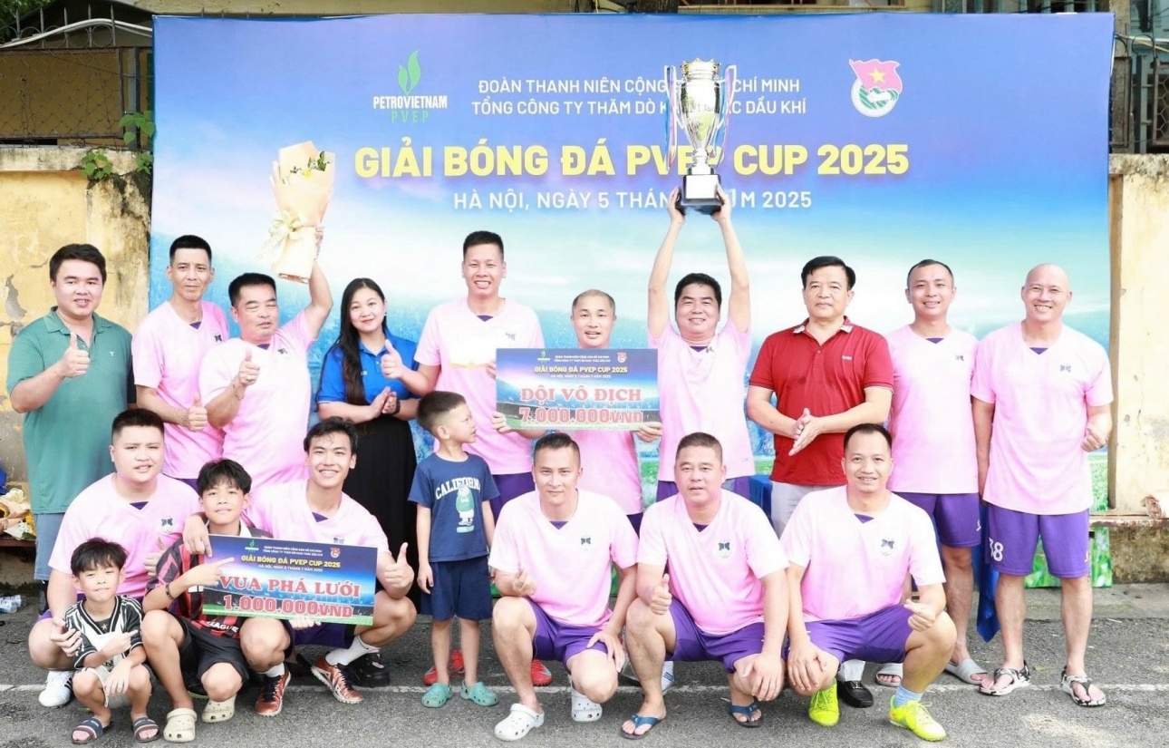 Sôi nổi Giải bóng đá PVEP Cup 2025: Phát huy tinh thần thể thao, gắn kết người lao động