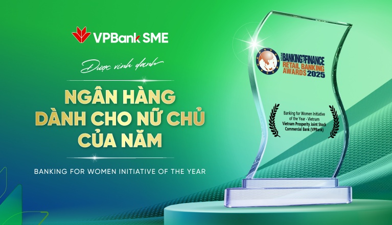 VPBank nhận giải thưởng “Ngân hàng tốt nhất cho doanh nghiệp nữ chủ 2025”