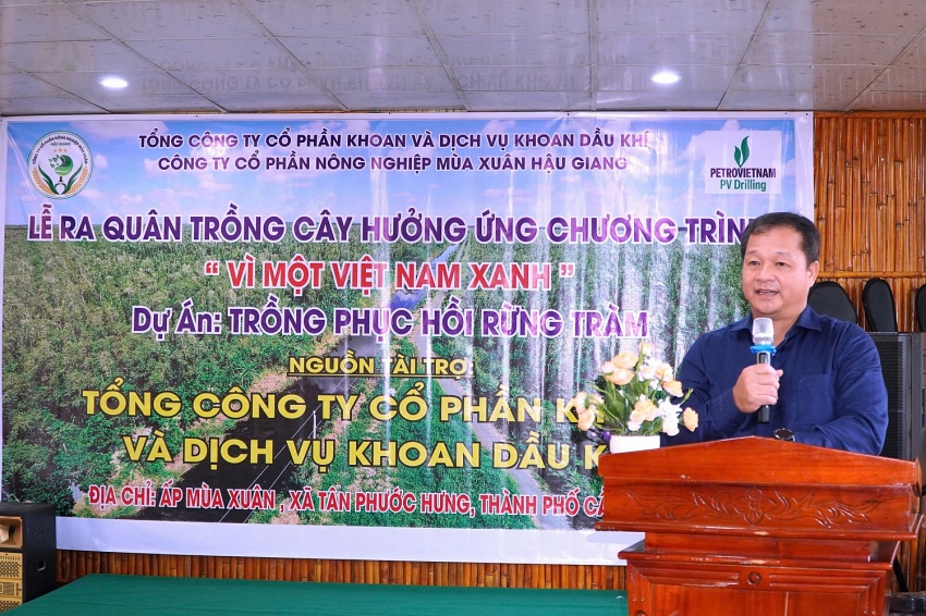 PV Drilling tài trợ 100.000 cây xanh cho dự án phục hồi rừng tràm