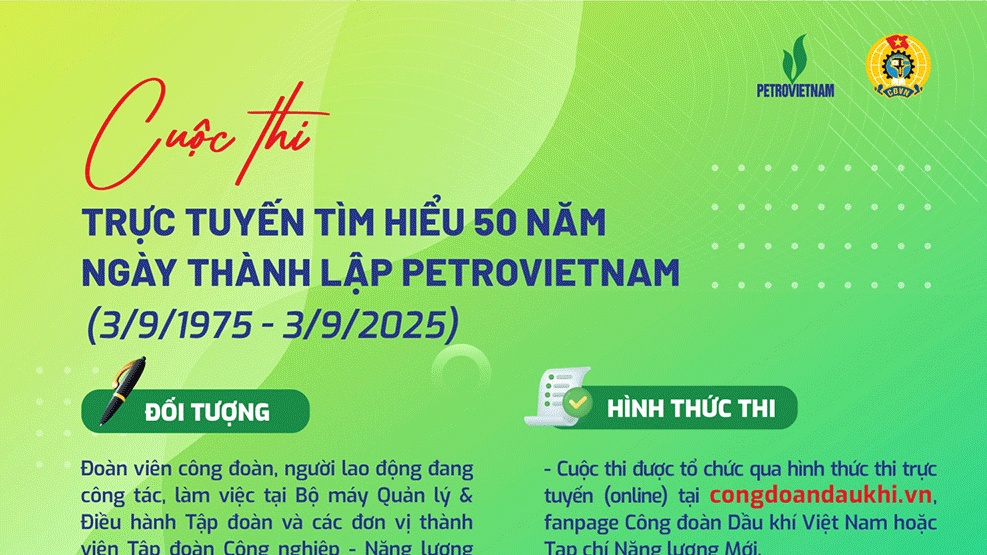 Chính thức bắt đầu Cuộc thi trực tuyến tìm hiểu 50 năm thành lập Petrovietnam