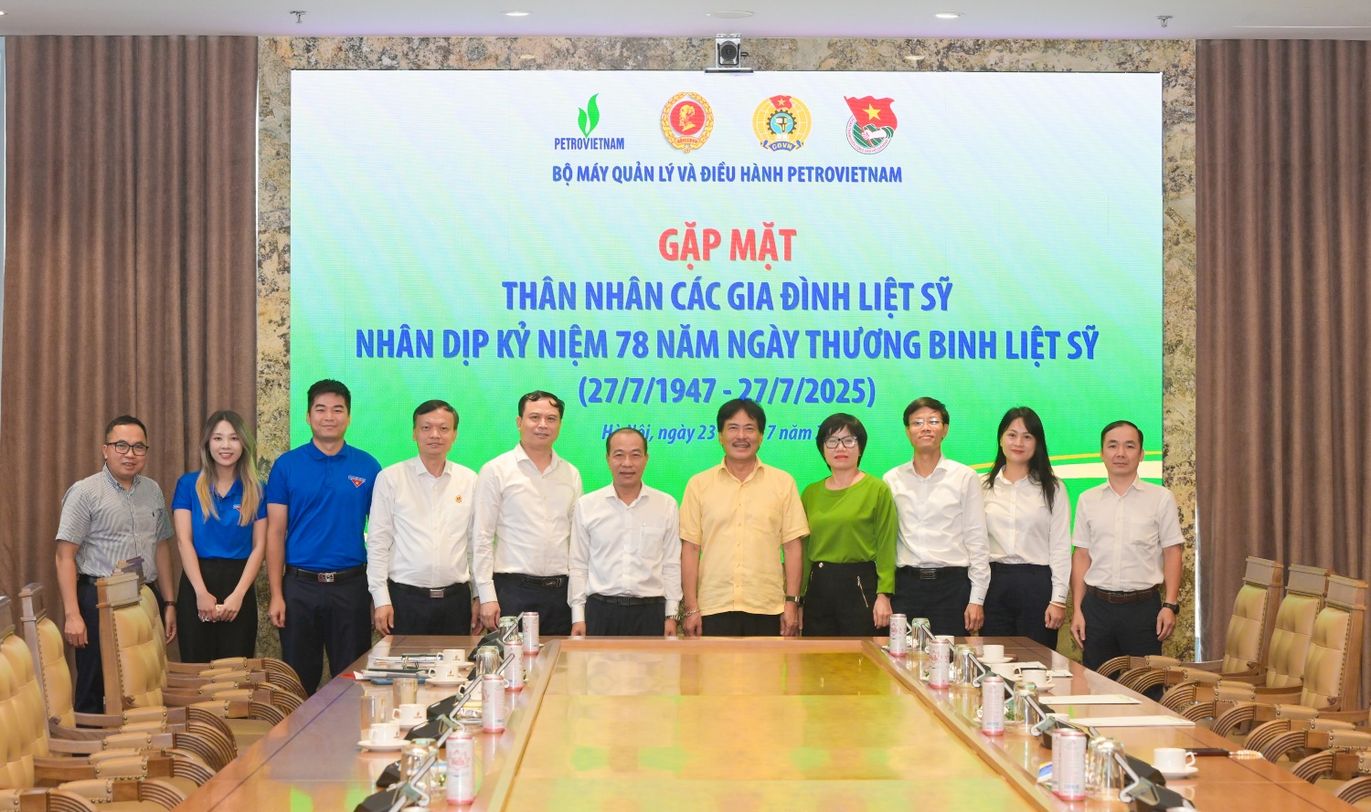 Petrovietnam gặp mặt, tri ân thân nhân gia đình liệt sĩ BMQL&ĐH Tập đoàn
