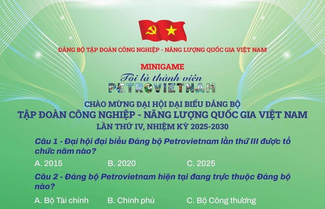 Minigame “Tôi là thành viên Petrovietnam” - Phát huy tinh thần đoàn kết, niềm tự hào và bản lĩnh Petrovietnam