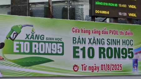 Hà Nội: Ngày mai 1/8 bắt đầu thí điểm bán xăng sinh học E10